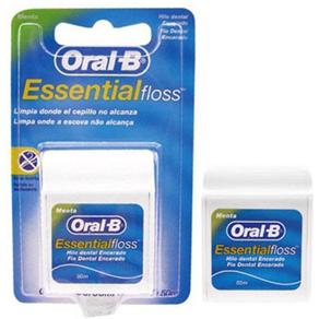 Fio Dental Oral-B Essential Floss Encerado Menta - 50m