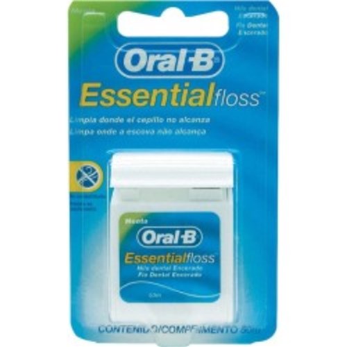 Fio Dental Oral-B Essential Floss Encerado Menta 50M
