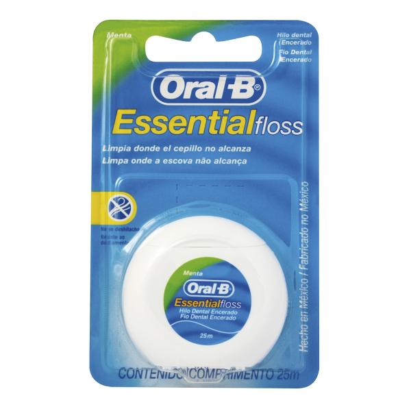 Fio Dental Oral-B Essential Floss Encerado Menta - Oral B