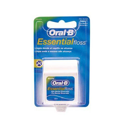 Fio Dental Oral-B Essential Floss Encerado Menta