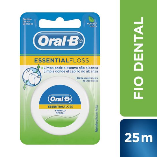 Fio Dental Oral-B Essential Floss Hortelã/menta 25m