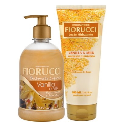 Fiorucci Vanilla & Milk Kit - Sabonete Líquido + Loção Hidratante Kit