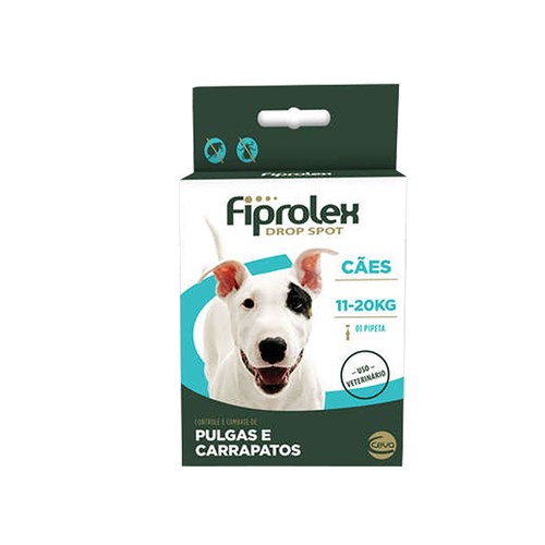 Fiprolex Cães 11 a 20kg Antipulgas e Carrapatos Ceva 1,34ml