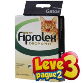 Fiprolex Gatos Combo Leve 03 Pague 02