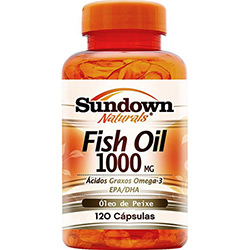 Fish Oil 1000 Óleo de Peixe 120 Cápsulas Sundown