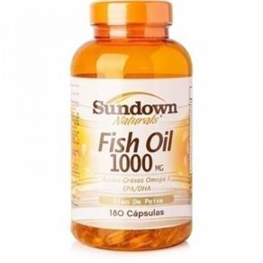 Fish Oil 1000mg Óleo de Peixe 180 Cápsulas Sundown