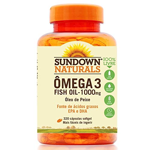 Fish Oil Óleo de Peixe 1000mg Sundown 320 Cápsulas