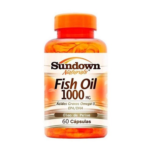 Fish Oil Óleo de Peixe 1000Mg Sundown 60 Cápsulas