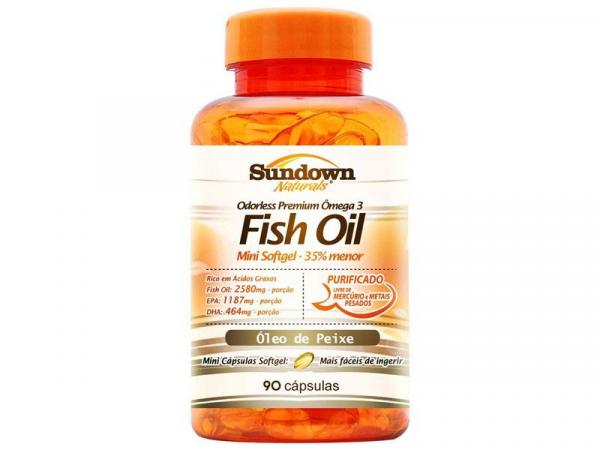 Tudo sobre 'Fish Oil Óleo de Peixe 90 Mini Softgels - Sundown'