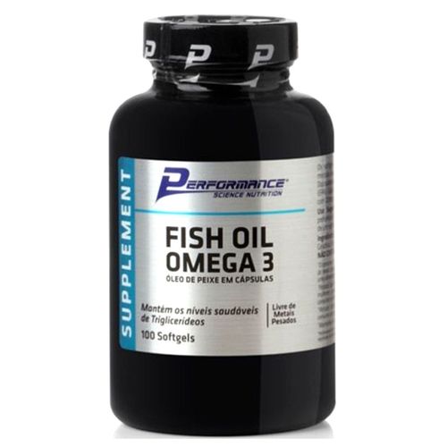Fish Oil Ômega 3 1000mg - 100 Cápsulas - Performance Nutrition