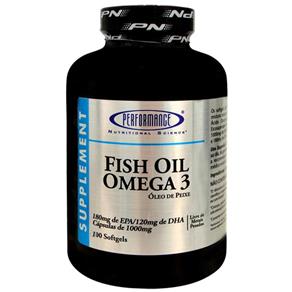 Fish Oil Omega 3 - Performance Nutrition - Sem Sabor - 100 Softgels