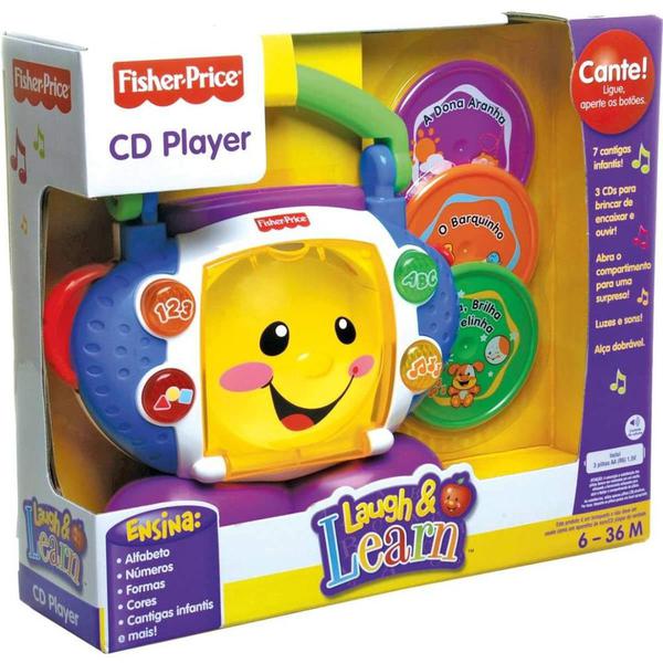 Fisher Price CD Player Aprender e Brincar P5314 - Mattel - Fisher-Price