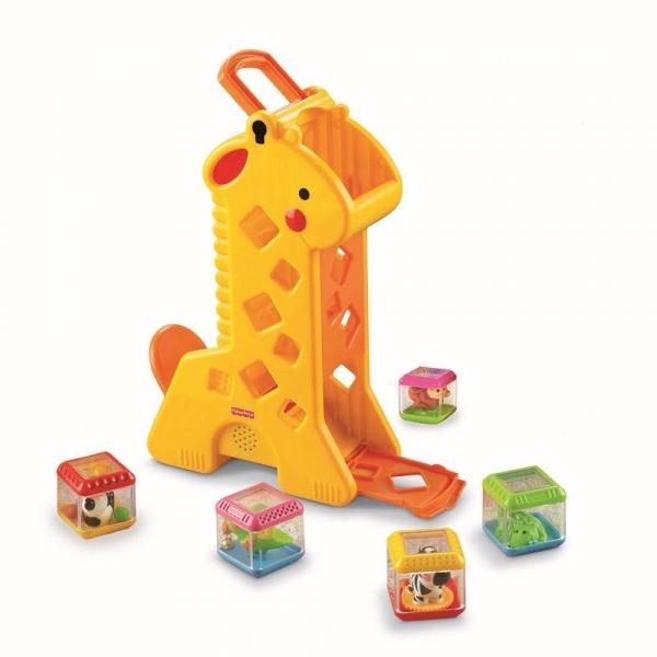 Fisher Price Girafa com Blocos - B4253 - Mattel