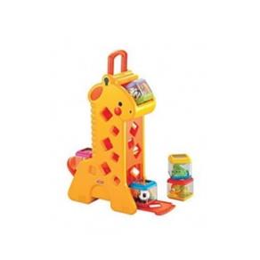 Fisher Price Girafa com Blocos Peek a Blocks - Mattel