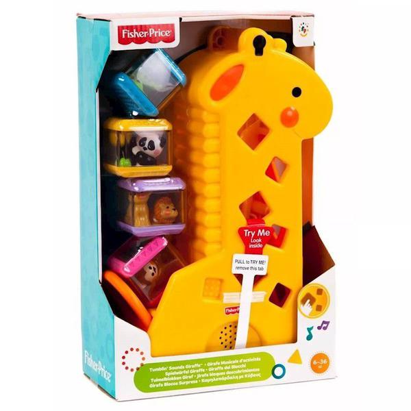 Fisher Price Girafa Divertida com Blocos B4253 Mattel