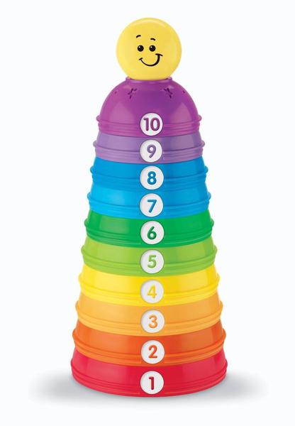 Fisher Price Torre de Potinhos Coloridos W4472 - Mattel (4042) - Fisher-Price