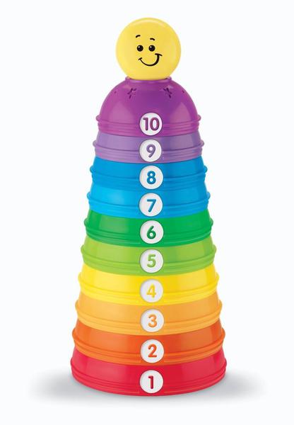 Fisher Price Torre de Potinhos Coloridos W4472 - Mattel - Fisher-Price