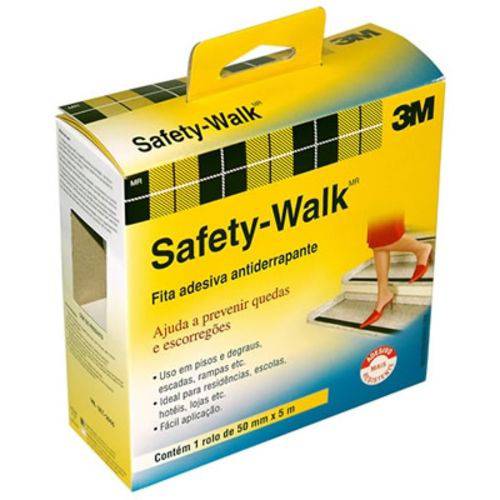Fita Adesiva Antiderrapante 50mm X 5m Safety Walk Preto 3m