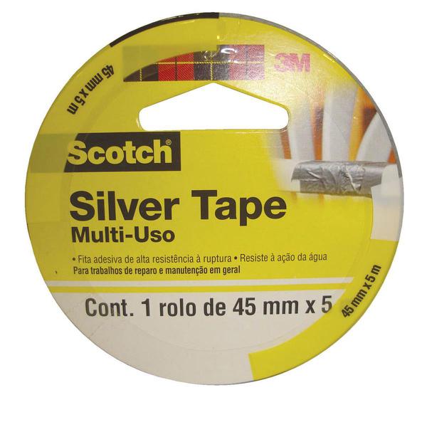 Fita Adesiva Silver Tape 3939 45mm X 5m Scotch 3M