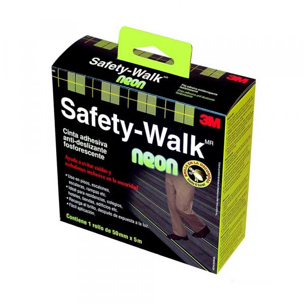 Fita Antiderrapante Safety Walk Neon 50mm X 5m - 3M