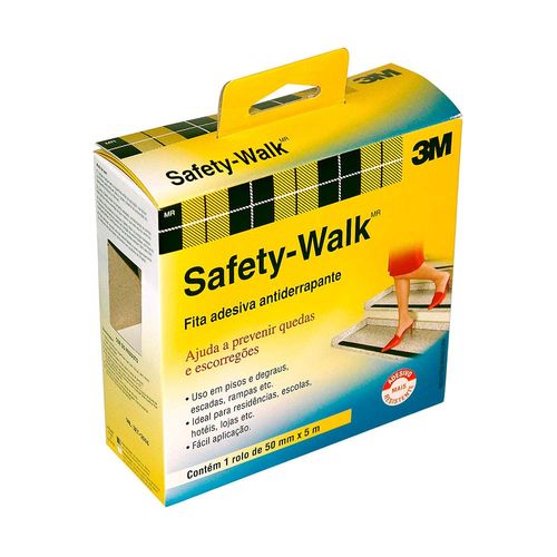 Fita Antiderrapante Safety-walk Transparente 50mm X 5m 3m