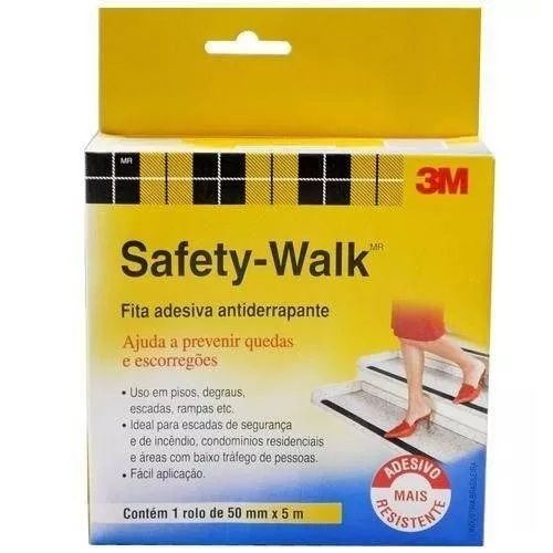 Fita Antiderrapante Transparente 50mm X 5m Safety Walk 3m