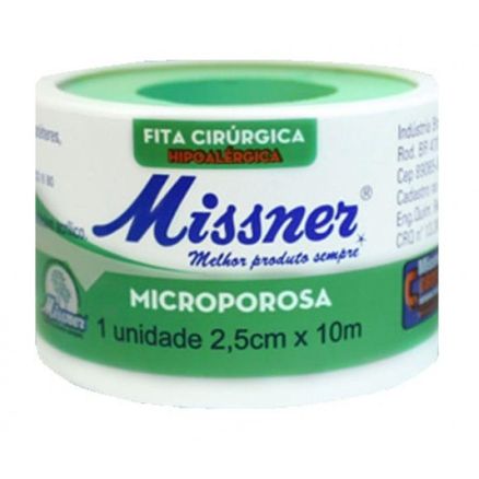 Fita Cirúrgica Microporosa Missner 2,5cmx10m Branca