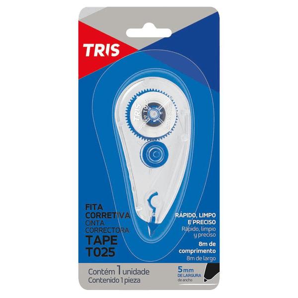 Fita Corretiva 5mm X 8 Metros Tape T025 Tris
