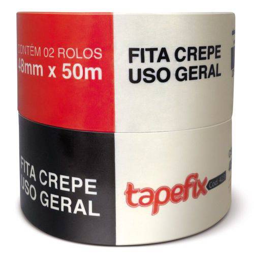 Fita Crepe 48x50mt Tapefix Adere - Unidade