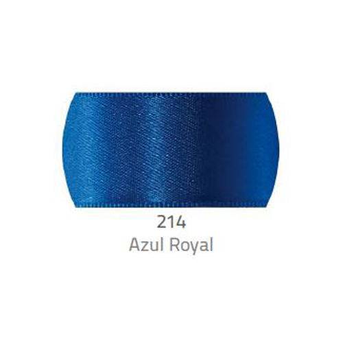 Fita de Cetim Progresso 7mm - Nº 1 C/ 10 Metros - Azul Royal