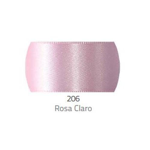 Fita de Cetim Progresso 7mm - Nº 1 C/ 10 Metros - Rosa Claro