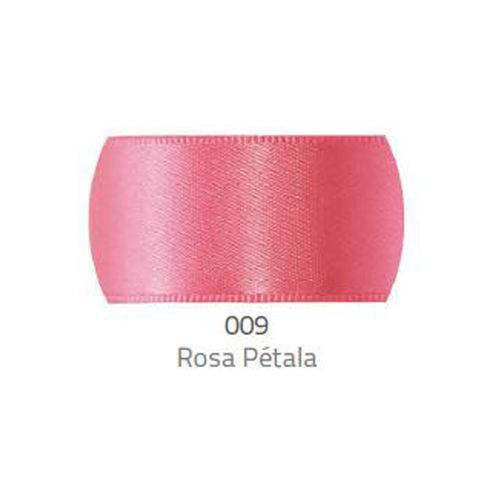 Fita de Cetim Progresso 7mm - Nº 1 C/ 10 Metros - Rosa Pétala