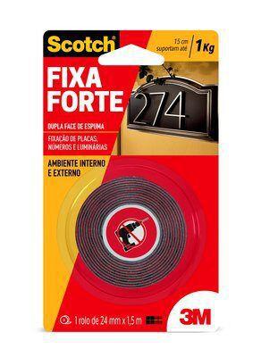 Fita Dupla Face 24mm X 1.5m Fixa Forte 3M HB004419907