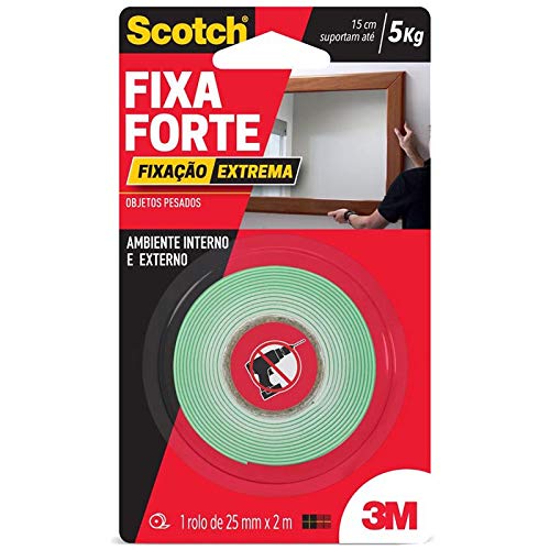 Fita Dupla Face Fixa Forte Extreme 25mm X 2m - 3m