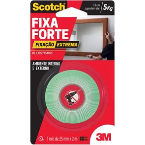 Fita Dupla Face Fixa Forte Extreme Scotch 25Mm X 2M 3M