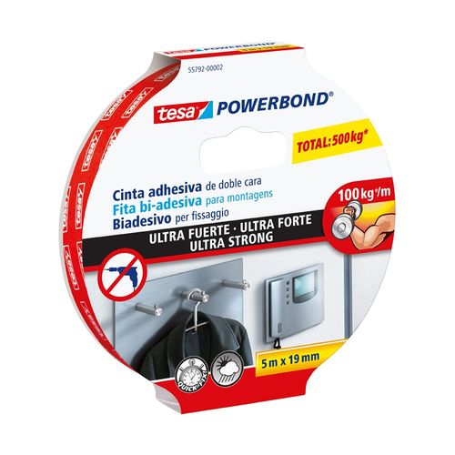 Fita Dupla Face Tesa® Powerbond Ultra Forte 19 Mmx 5 M