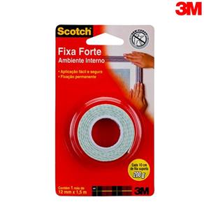 Fita Fixa Forte Scotch® 12mm X 1,5m Branco Uso Interno 109 HB004087647 ? 3M