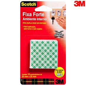 Fita Fixa Forte Scotch® 25mm X 25mm Branca Uso Interno H0002320036 ? 3M