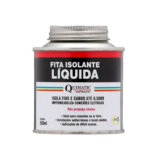 Fita Isolante Liquida 200Ml - Preta-Bd 1