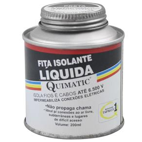 Fita Isolante Liquida Cor Preta - 200Ml-Quimatic-Bd1