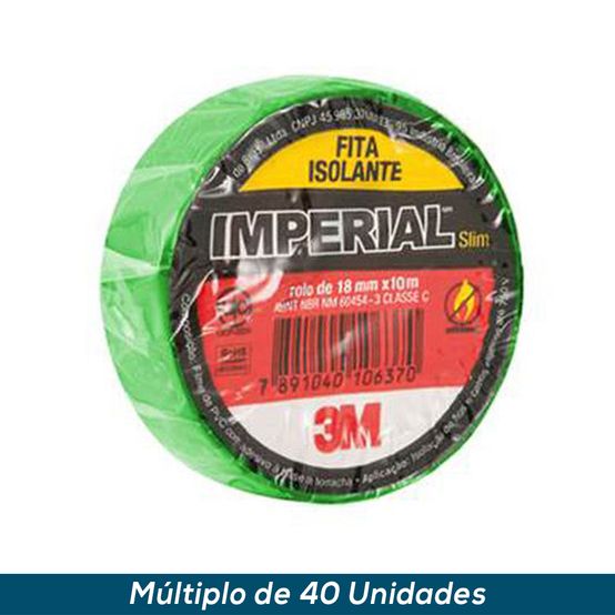 Fita Isolante 3M Imperial Verde 18mmx20mts