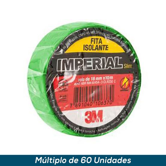 Fita Isolante 3M Imperial Verde 18mmx10mts