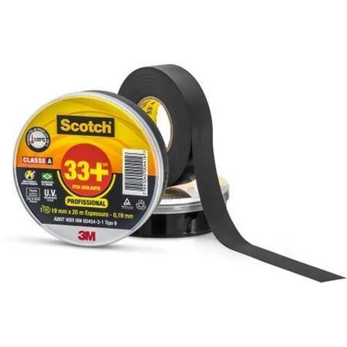 Fita Isolante 3m Scorth 33+ 19mm 20 Metros