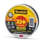 Fita Isolante 3M Scotch 33+ 19mm x 20m 33+ Preta 3M