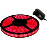 Fita Led Vermelho 5mts Dupla Face 5050 12v 300 Leds Fonte