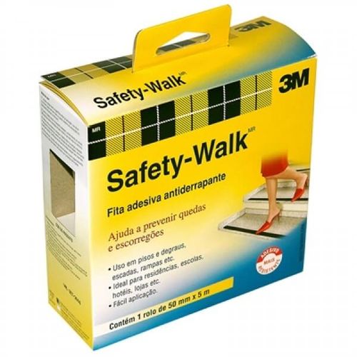 Fita 3M Safety-Walk Transparente 50mm X 5m (Emb. Contém 1un.) - 3M
