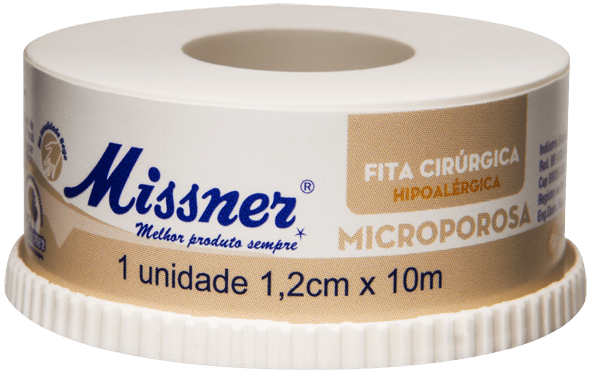 Fita Microporosa Bege 1,2 Cm X 10m - Missner