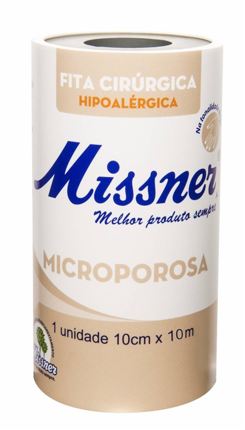 Fita Microporosa Bege 10cm X 10m - Missner