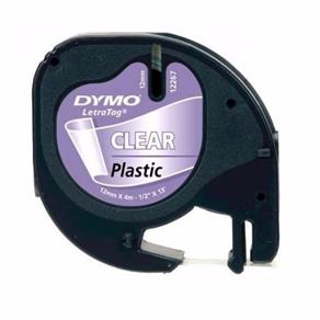 Fita P/ Rotulador Letratag 12mmx4m Plástico Transparente 16952 Dymo