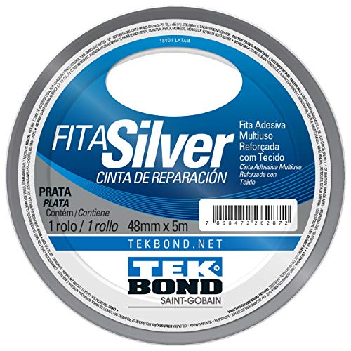 Fita Silver Prata 48mm X 5m-TEKBOND-21181048000